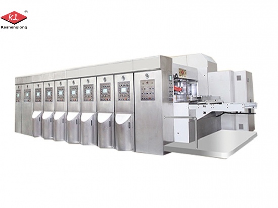 automatyczna maszyna do drukowania fleksograficznego w 2 kartonach z tektury falistej
